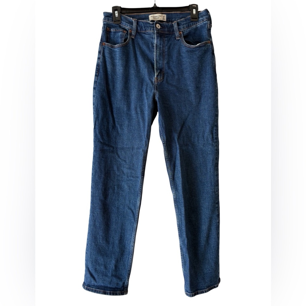 Abercrombie & Fitch Women’s Size 8 Long Blue Jeans Classic Mid rise